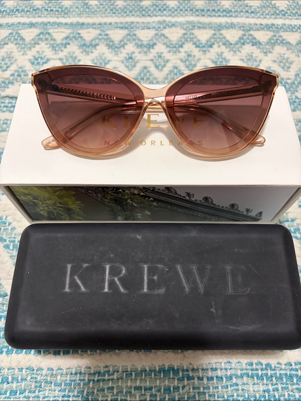 KREWE Monroe Nylon Cat-Eye Sunglasses